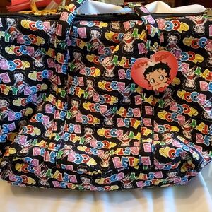 Betty Boop Quilted Weekend Bag